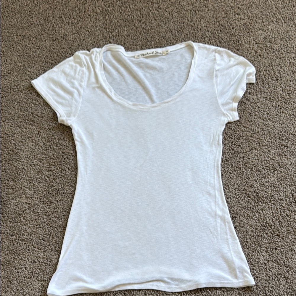 Michael Stars White Women's Tee